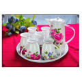 Porcelain 7 PCS Tea Set Teapot Teacup